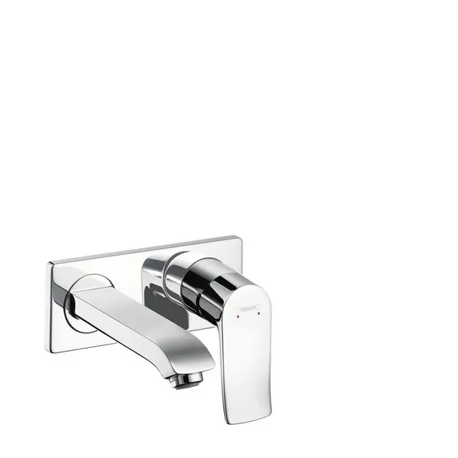 HANSGROHE Metris egykaros mosdócsaptelep falsík alatti szereléshez, 165 mm-es kifolyóval, fali szereléshez