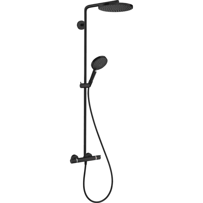 HANSGROHE Raindance Select S Showerpipe 240, 1jet PowderRain termosztáttal, matt fekete