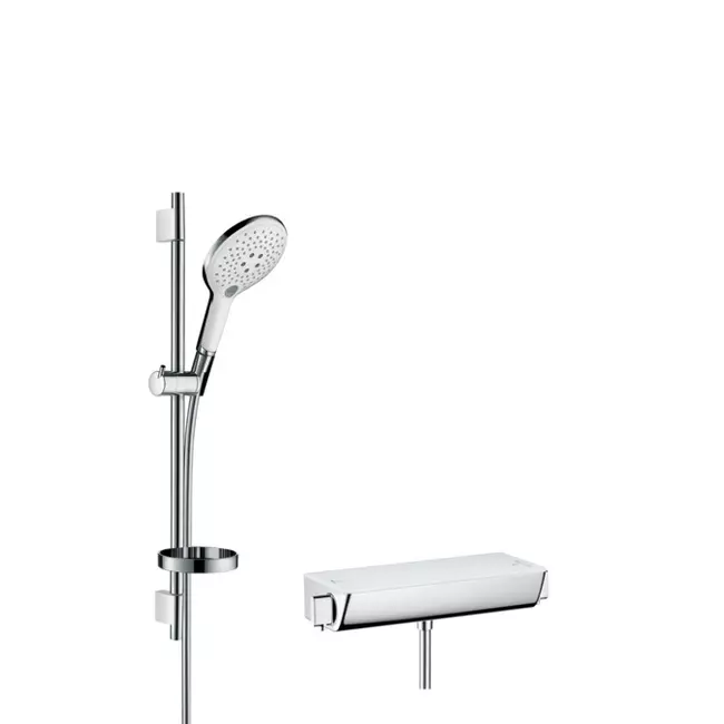 HANSGROHE Ecostat Select Combi 0,65 m Raindance Select S 150 3jet kézizuhannyal, fehér/króm