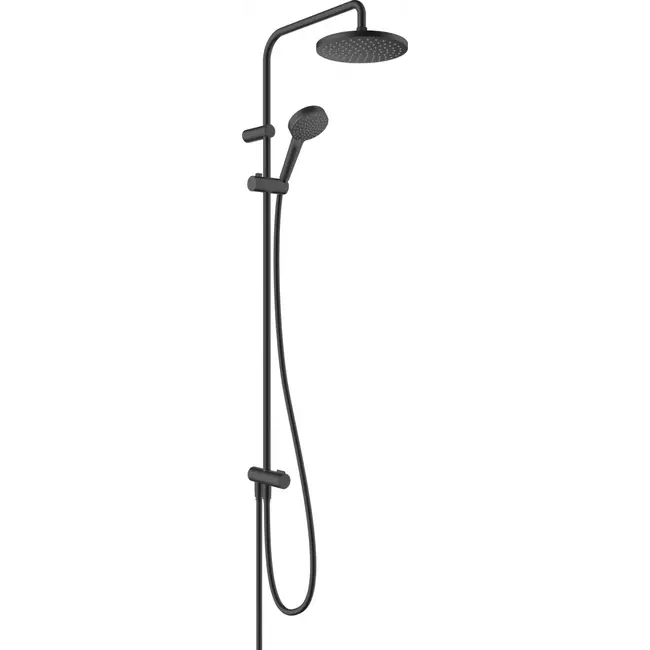 HANSGROHE Vernis Blend Showerpipe 200, 1 jet, Reno, matt fekete