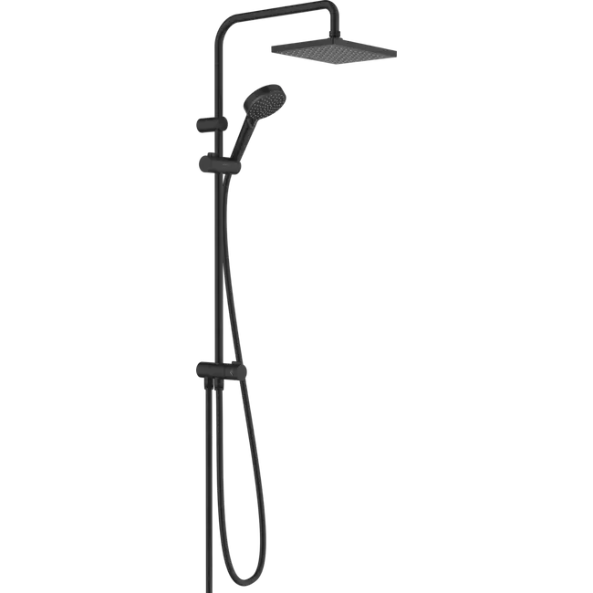 HANSGROHE Vernis Shape Showerpipe 230, 1 jet Reno, matt fekete