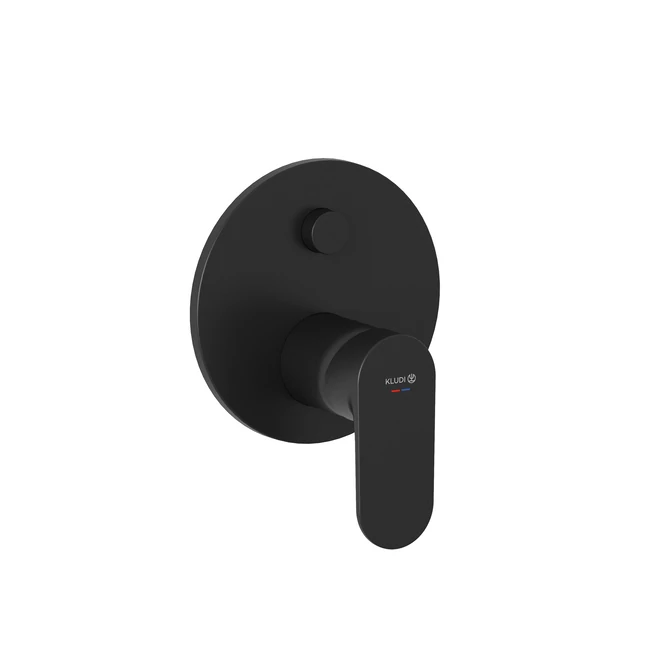 KLUDI X1 falsík alatti kád/zuhanycsap, matt fekete