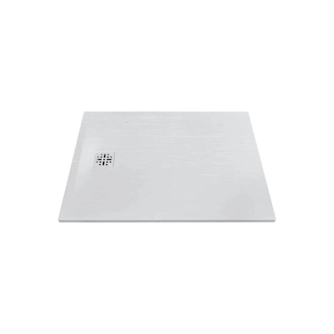 MARMY Basalto zuhanytálca - 70×100 selyem fehér (prada white)