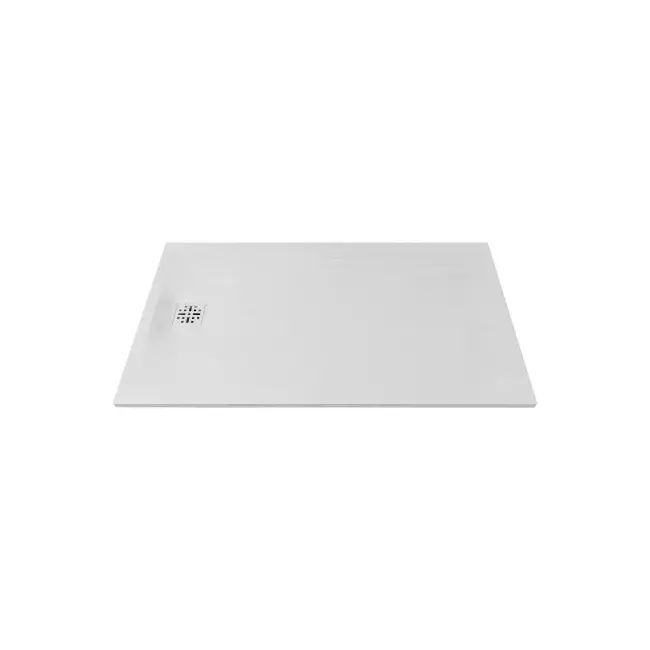 MARMY Basalto zuhanytálca - 90×140 selyem fehér (prada white)