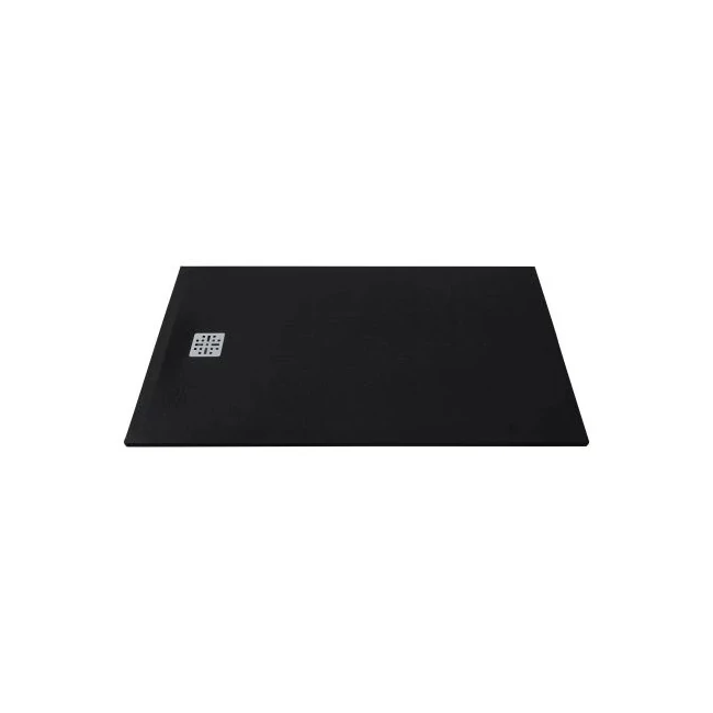 MARMY Dolomite zuhanytálca - 70×140 matt fekete (cavalli black)