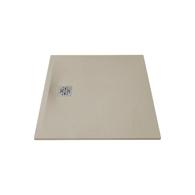 MARMY Dolomite zuhanytálca - 100×100 matt bézs (armani beige)