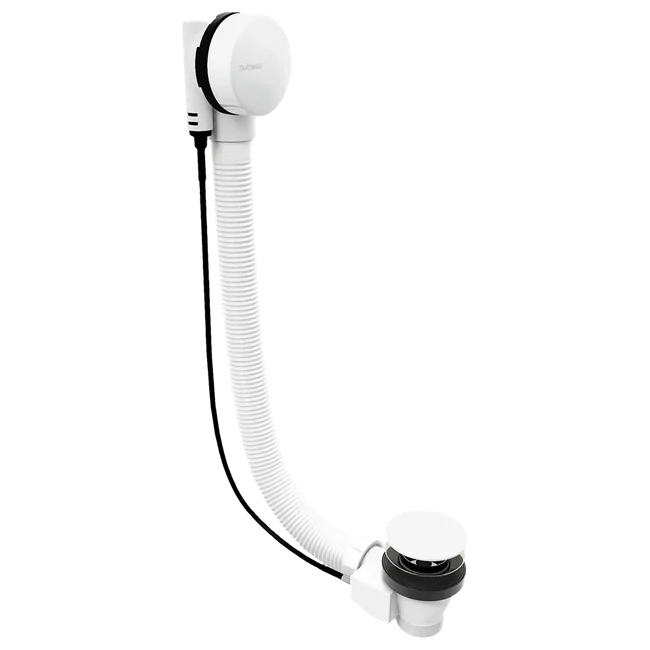 POLYSAN Marble kád le- és túlfolyó, bovdenes, 800 mm, fehér