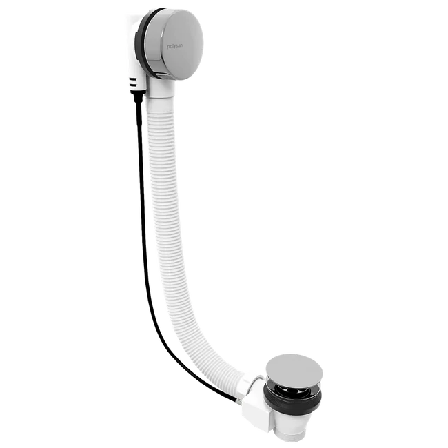 POLYSAN Marble kád le- és túlfolyó, bovdenes, 800 mm, króm