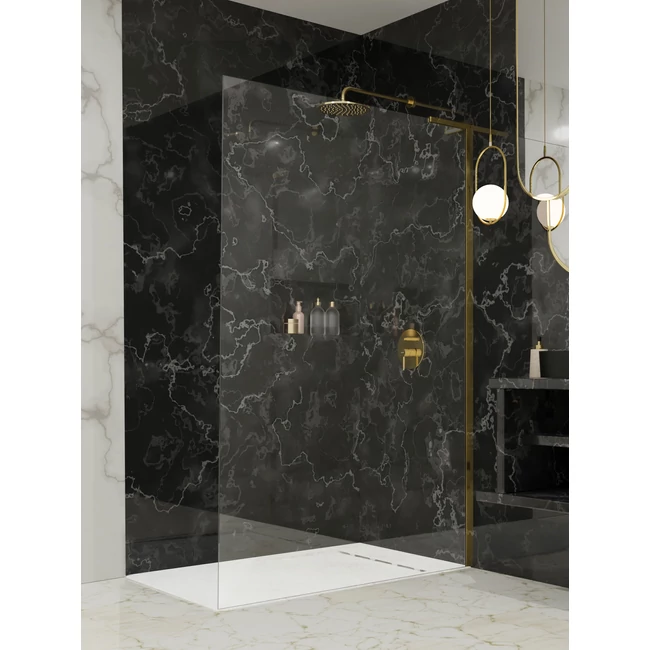 RADAWAY Modo SL II Gold Walk-in zuhanyfal