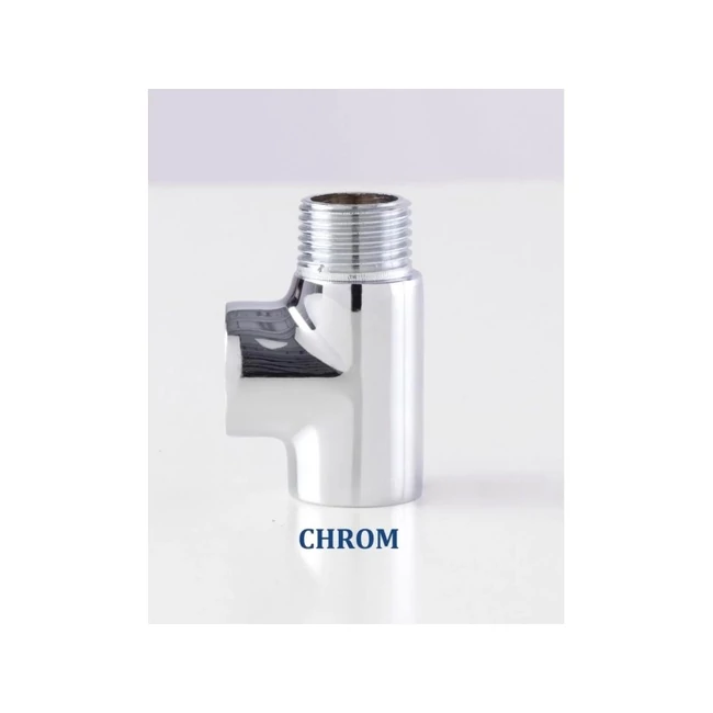 T-idom csőradiátorhoz 1/2", króm