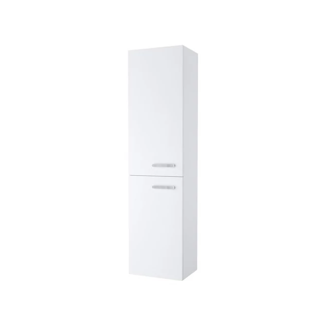 RAVAK SB Chrome II 390 magas szekrény, fehér, króm fogantyúval, balos