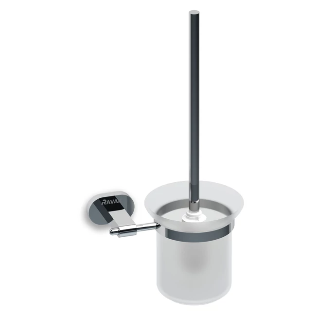 RAVAK Chrome fali WC kefe tartó (üveg)