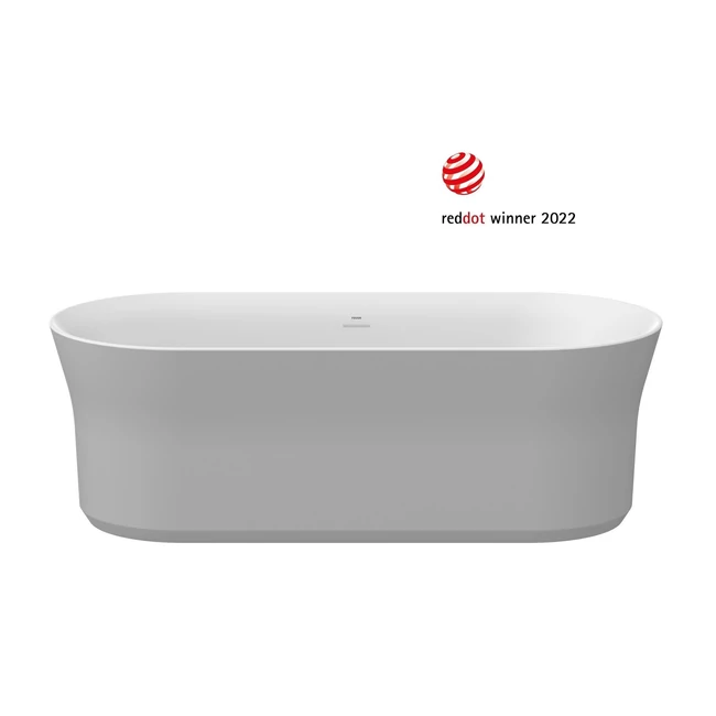 RAVAK Ypsilon szabadon álló akrilkád, fehér/smoke grey, fehér lefolyó