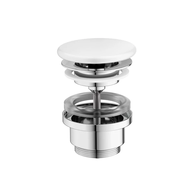 RAVAK Flat mosdólefolyó kerámia fedéllel, fix, fehér