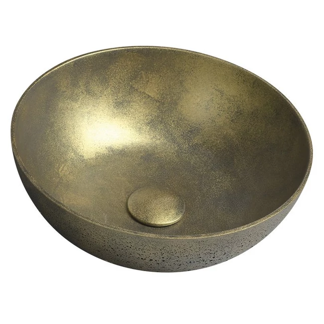TONEB Formigo beton mosdó, átm.: 39 cm, arany