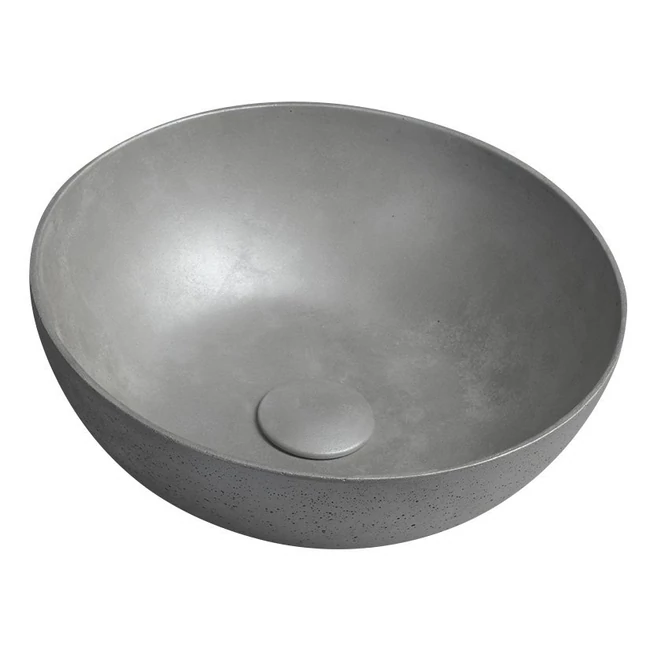 TONEB Formigo beton mosdó, átm.: 39 cm, ezüst
