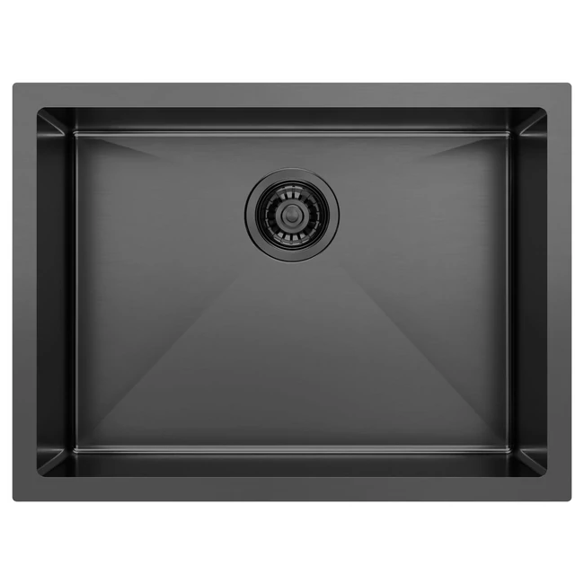 SAPHO Zenith rozsdamentes mosogatótálca, 60×45 cm, antracit