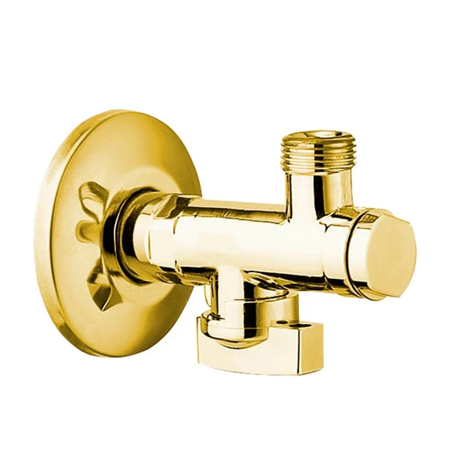 SAPHO Reitano Antea sarokszelep 1/2"×3/8" anyával, arany