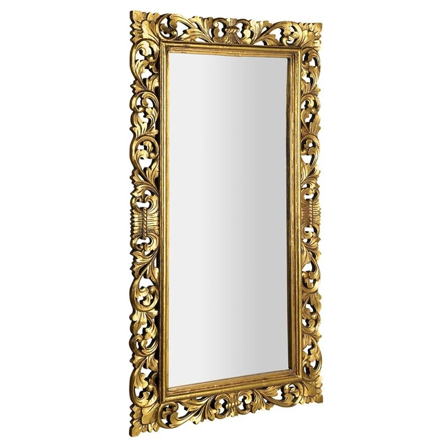 SAPHO Scule keretes tükör, 80×150 cm, arany antique