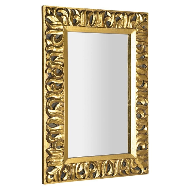 SAPHO Zeegras tükör fa kerettel, 70×100 cm, arany