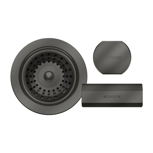 SCHOCK szűrőkosár, távműködtető gomb, túlfolyó takaró - gunmetal