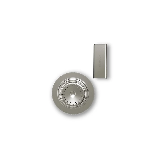SCHOCK szűrőkosár, túlfolyó takaró - inox szálcsiszolt