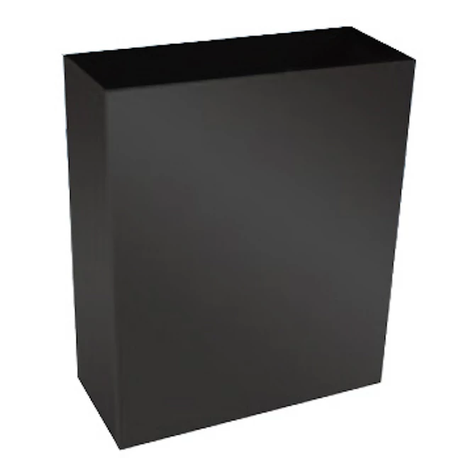 RAMI-4077 falra szerelhető nyitott hulladékgyűjtő, fekete