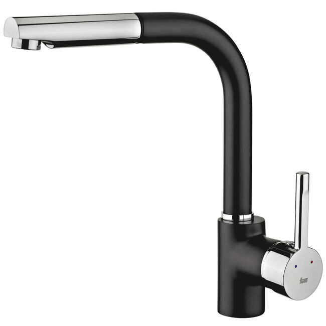 TEKA ARK 938 N (fekete) mosogató csaptelep kihúzható zuhanyfejjel