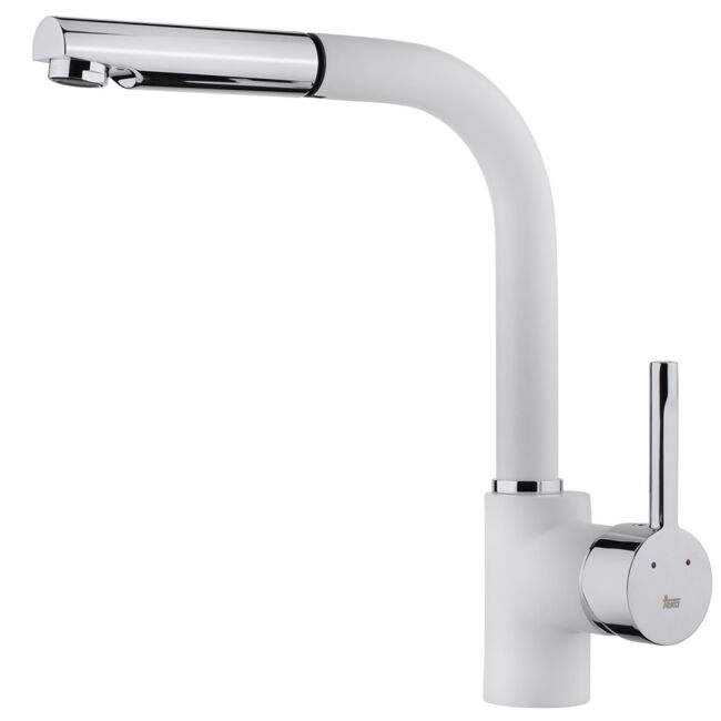 TEKA ARK 938 W (fehér) mosogató csaptelep kihúzható zuhanyfejjel