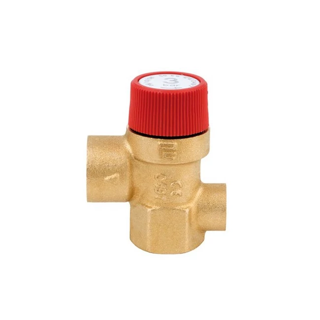 ICMA biztonsági szelep tágulási tartályhoz manométeres csatlakozóval, 1/2", 2,5 bar