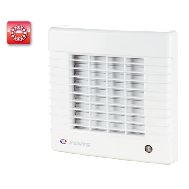 VENTS 100 MA L ventilátor, automata zsalus, gördülőcsapágyas