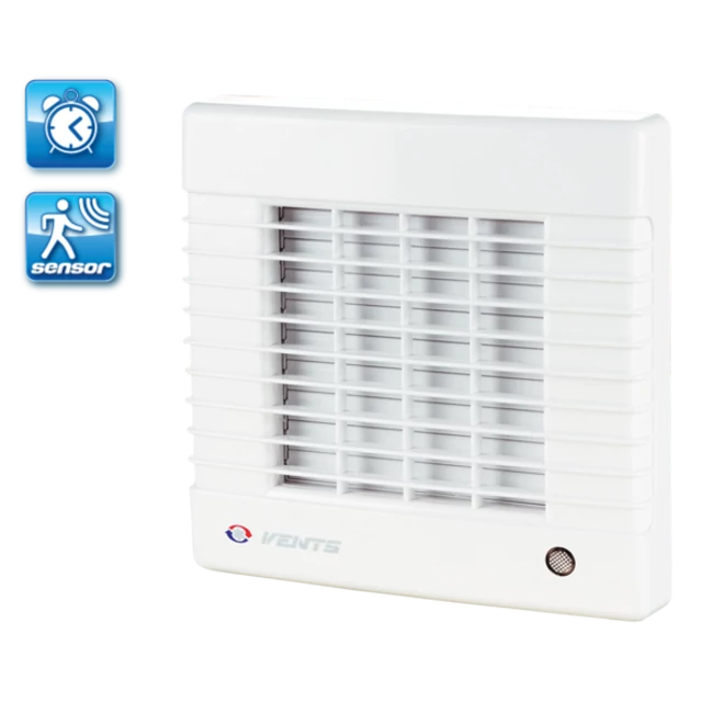 VENTS 100 MATP ventilátor, automata zsalus, időzítős, mozgásérzékelős