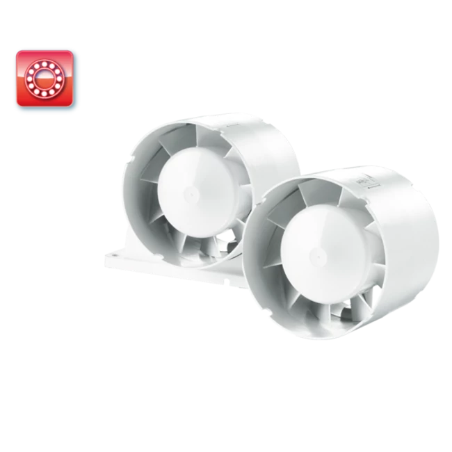 VENTS 125 VKO1 L csőventilátor, golyóscsapágyas