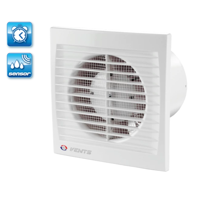 VENTS 125 STH ventilátor, időzítős, páraérzékelős