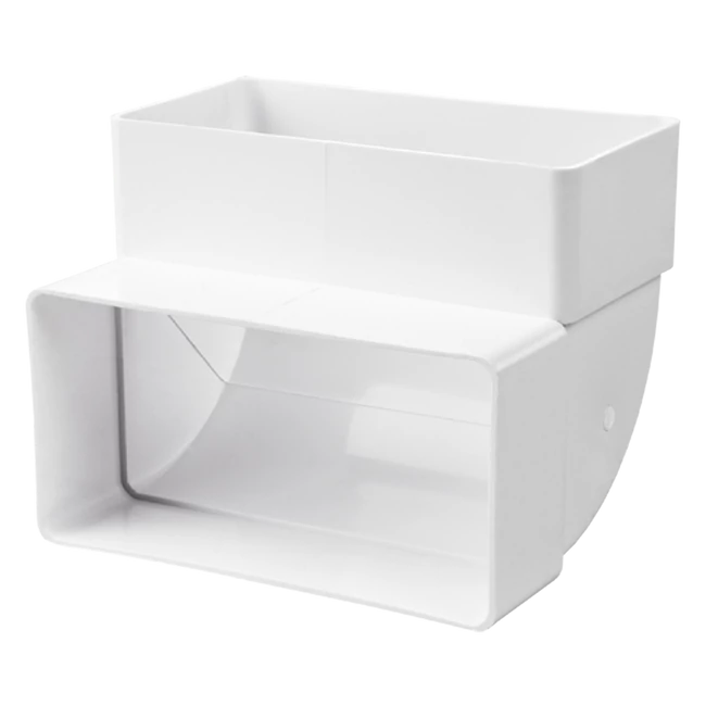 VENTS PVC függőleges 90°-os könyök, 90×220 mm