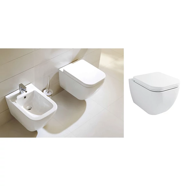 WELLIS Ditte fali rimless WC
